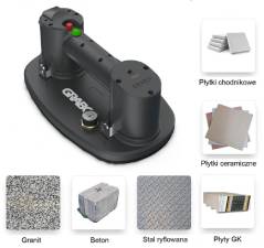 Prenosný elektrický vákuový zdvihák / zdvíhač skla / prepravné a montážne zariadenie skla GRABO - Poľsko